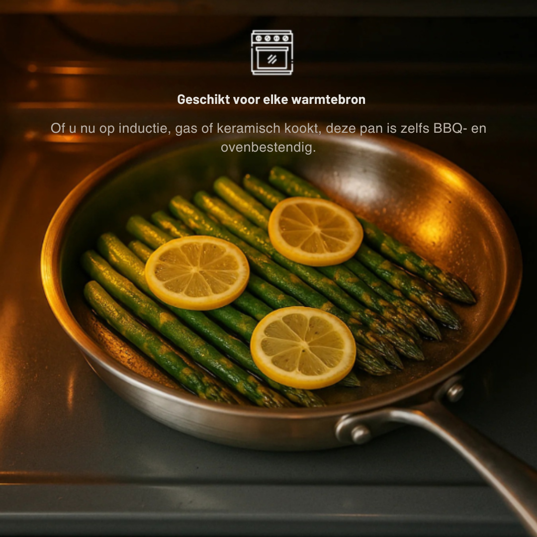 Titanium Elegance | Non Toxic Induction Cooking Pan with Hammered Finish 4