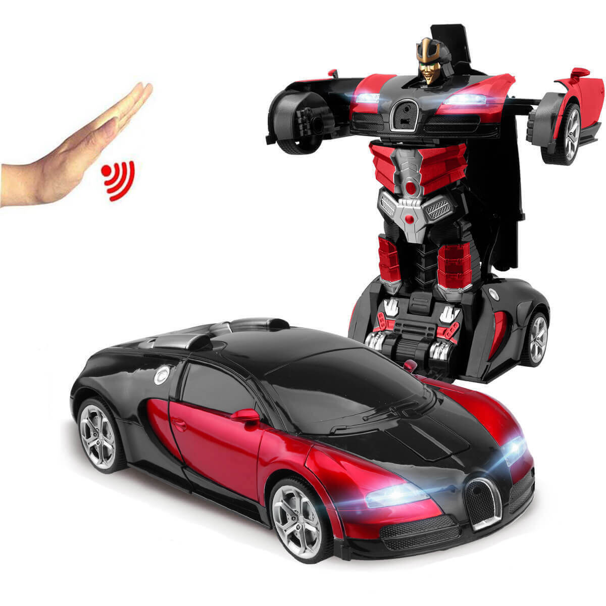 Transforming Robot Car with Remote Control – Fun 2-in-1 RC Toy with Music and LED Lights 4
