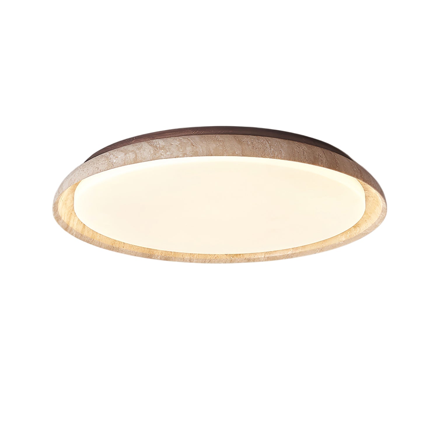 TravertineGlow | Elegant Minimalist LED Ceiling Lamp Design 1