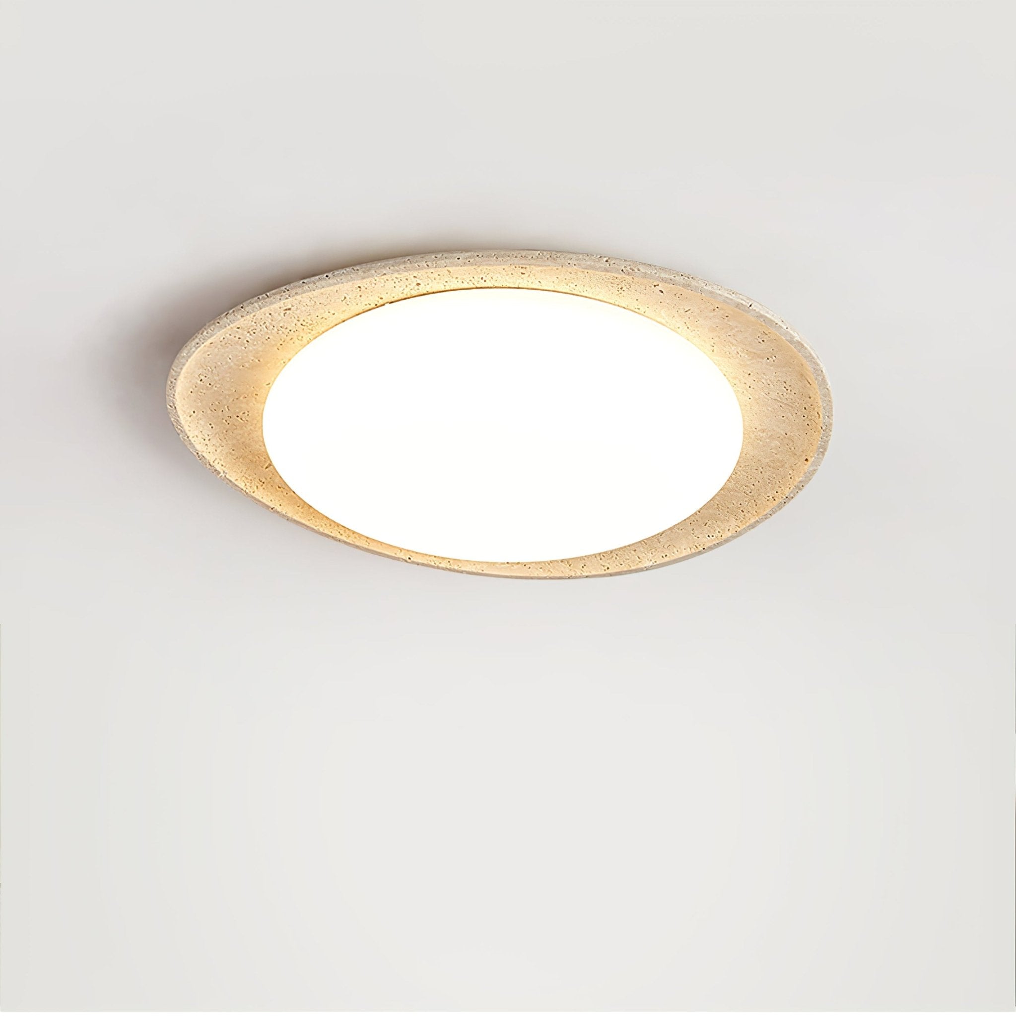 TravertineGlow | Elegant Minimalist LED Ceiling Light Fixture 0