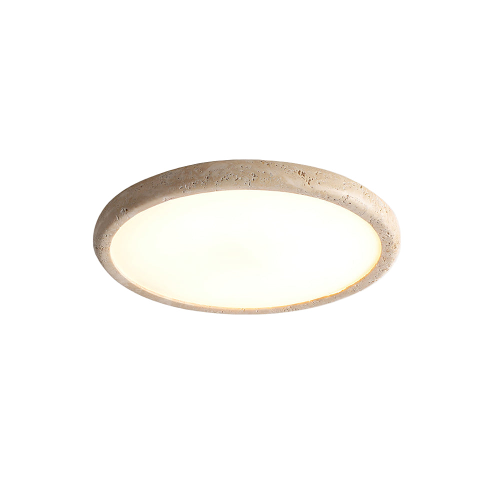 TravertineGlow | Elegant Natural Stone Modern Ceiling Lamp 1