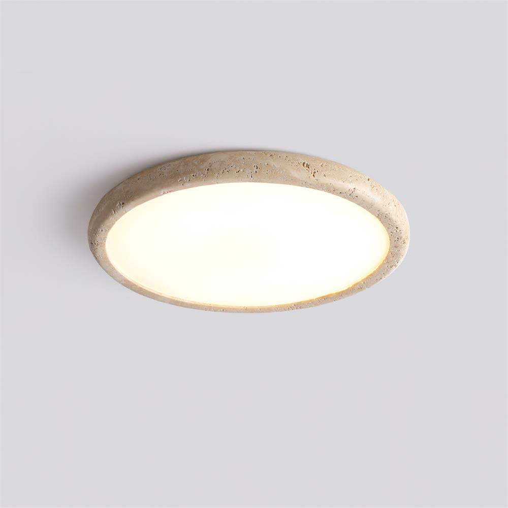 TravertineGlow | Elegant Natural Stone Modern Ceiling Lamp 10