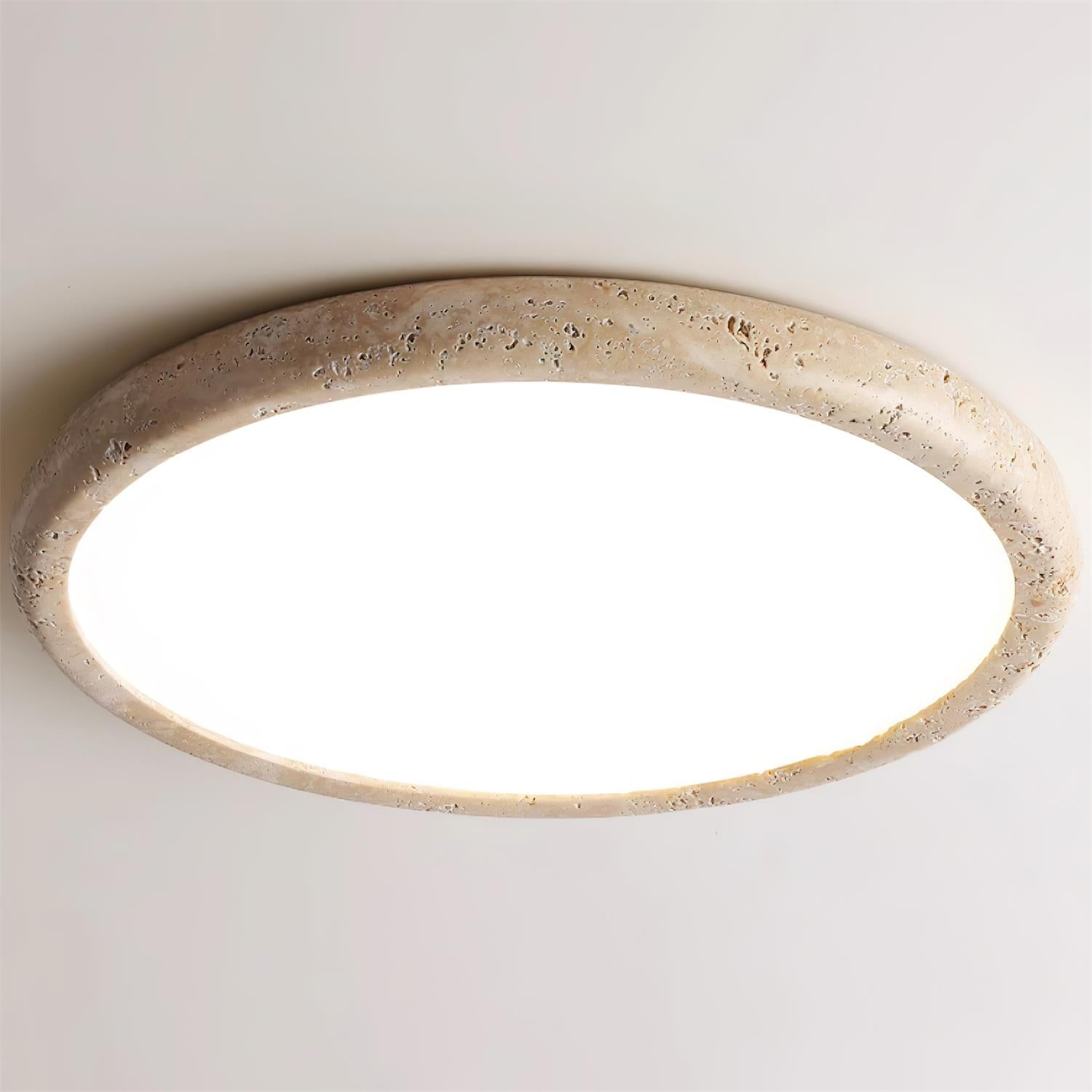 TravertineGlow | Elegant Natural Stone Modern Ceiling Lamp 6
