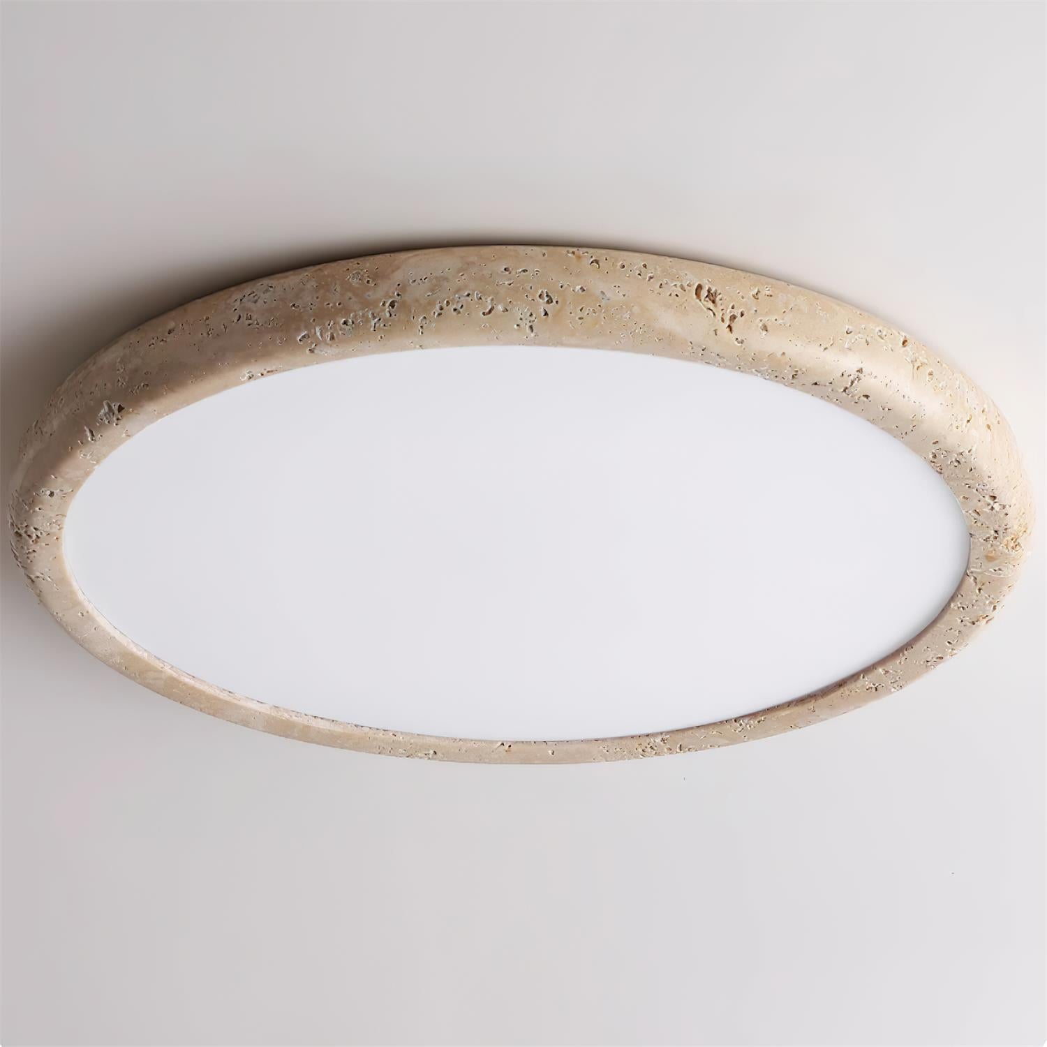 TravertineGlow | Elegant Natural Stone Modern Ceiling Lamp 7