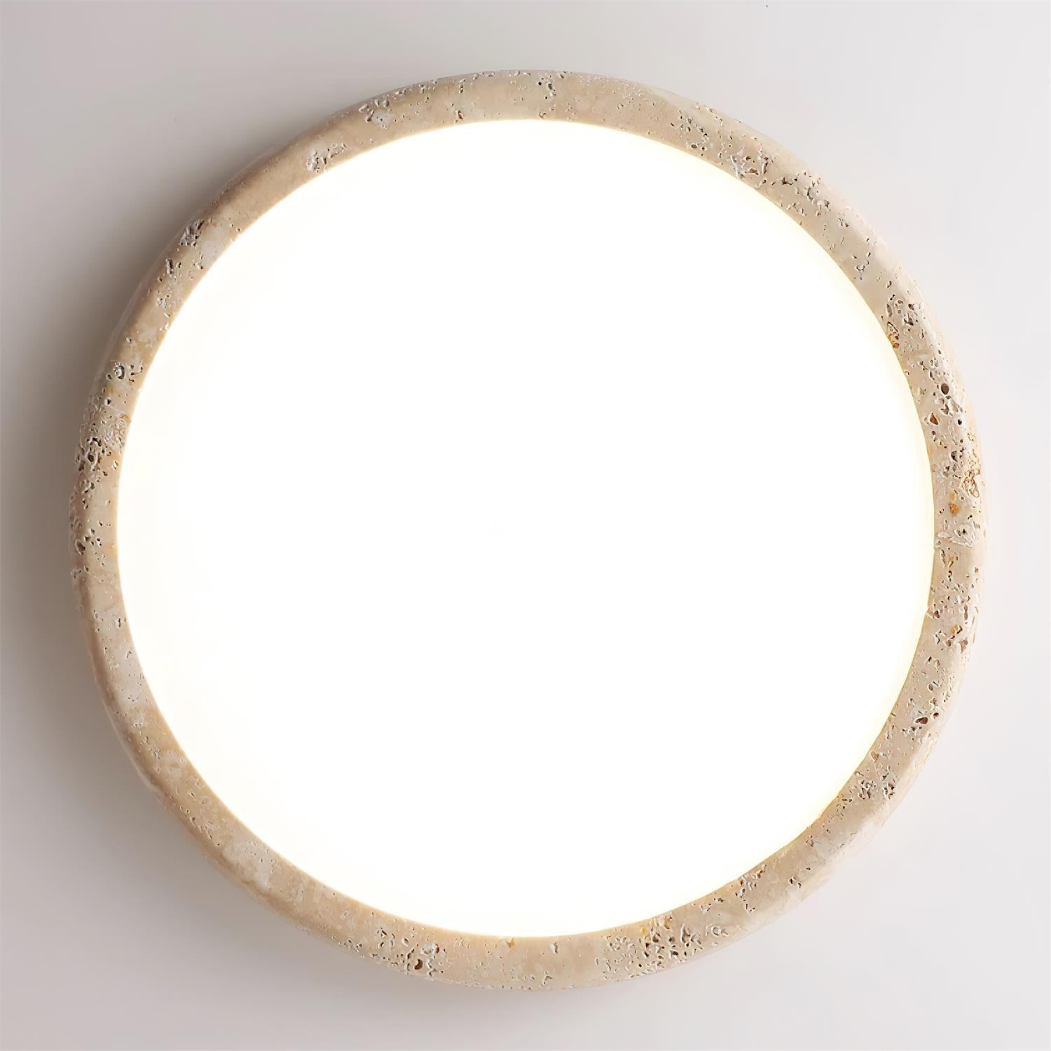 TravertineGlow | Elegant Natural Stone Modern Ceiling Lamp 8