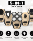 TrimNova | 5-in-1 Electric Grooming Razor for Smooth Skin Finish 0