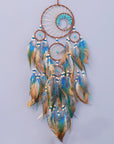 Turquoise Essence | Elegant Natural Crystal Dream Catcher Décor 2