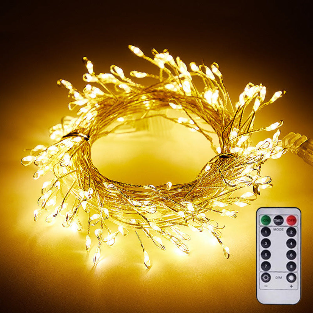 TwinkleCopper | Remote-Controlled Copper Wire Fairy Lights for Indoor Décor 0
