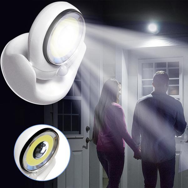 Ultra-Bright Motion Sensor LED Outdoor Light – Waterproof 450 Lumen Wireless LED Lamp for Safety and Visibility 0