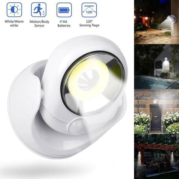 Ultra-Bright Motion Sensor LED Outdoor Light – Waterproof 450 Lumen Wireless LED Lamp for Safety and Visibility 1