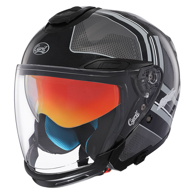 Unisex Motorcycle Helmet Lightweight ABS Dual Visor Aerodynamic Design 0