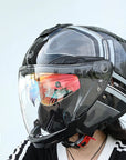 Unisex Motorcycle Helmet Lightweight ABS Dual Visor Aerodynamic Design 1