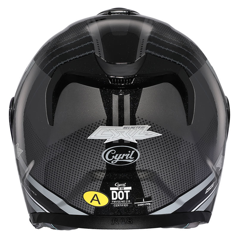 Unisex Motorcycle Helmet Lightweight ABS Dual Visor Aerodynamic Design 4