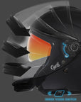 Unisex Motorcycle Helmet Lightweight ABS Dual Visor Aerodynamic Design 6