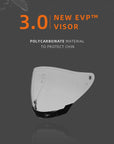 Unisex Motorcycle Helmet Lightweight ABS Dual Visor Aerodynamic Design 7