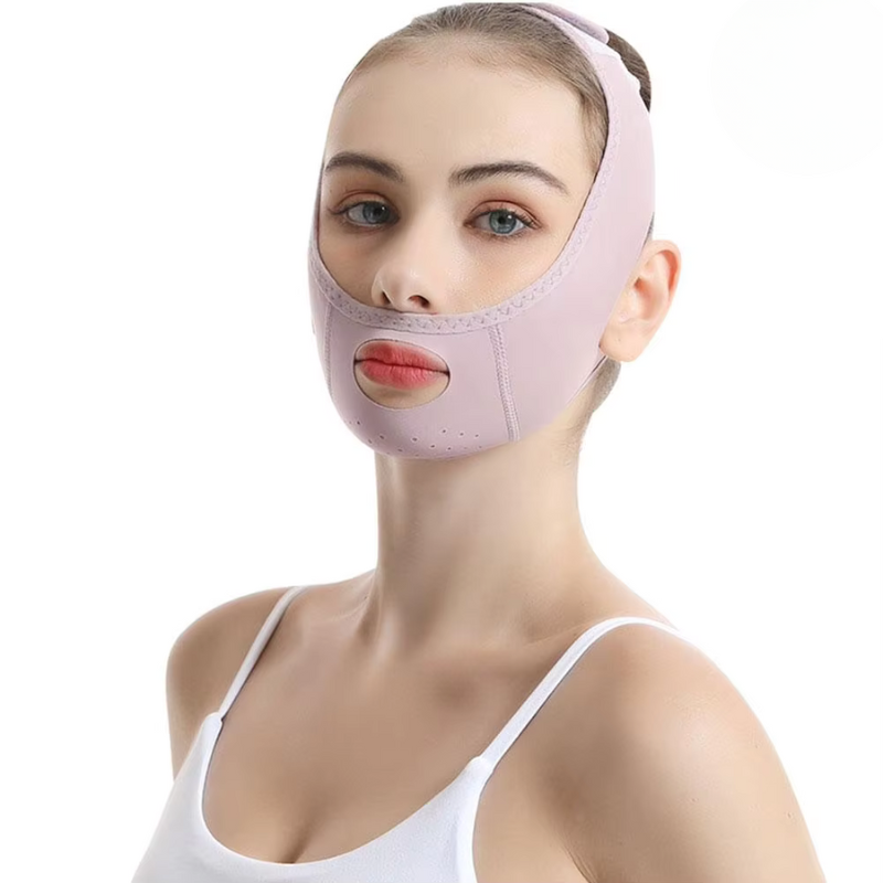 Unisex V-Line Shaper Face Mask Breathable Ice Silk for Jawline Contouring 0