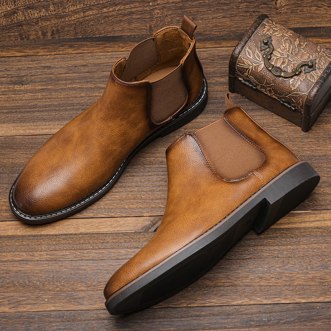 UrbanElegance | Stylish Comfortable Men&#39;s Chelsea Boots for All Occasions 6
