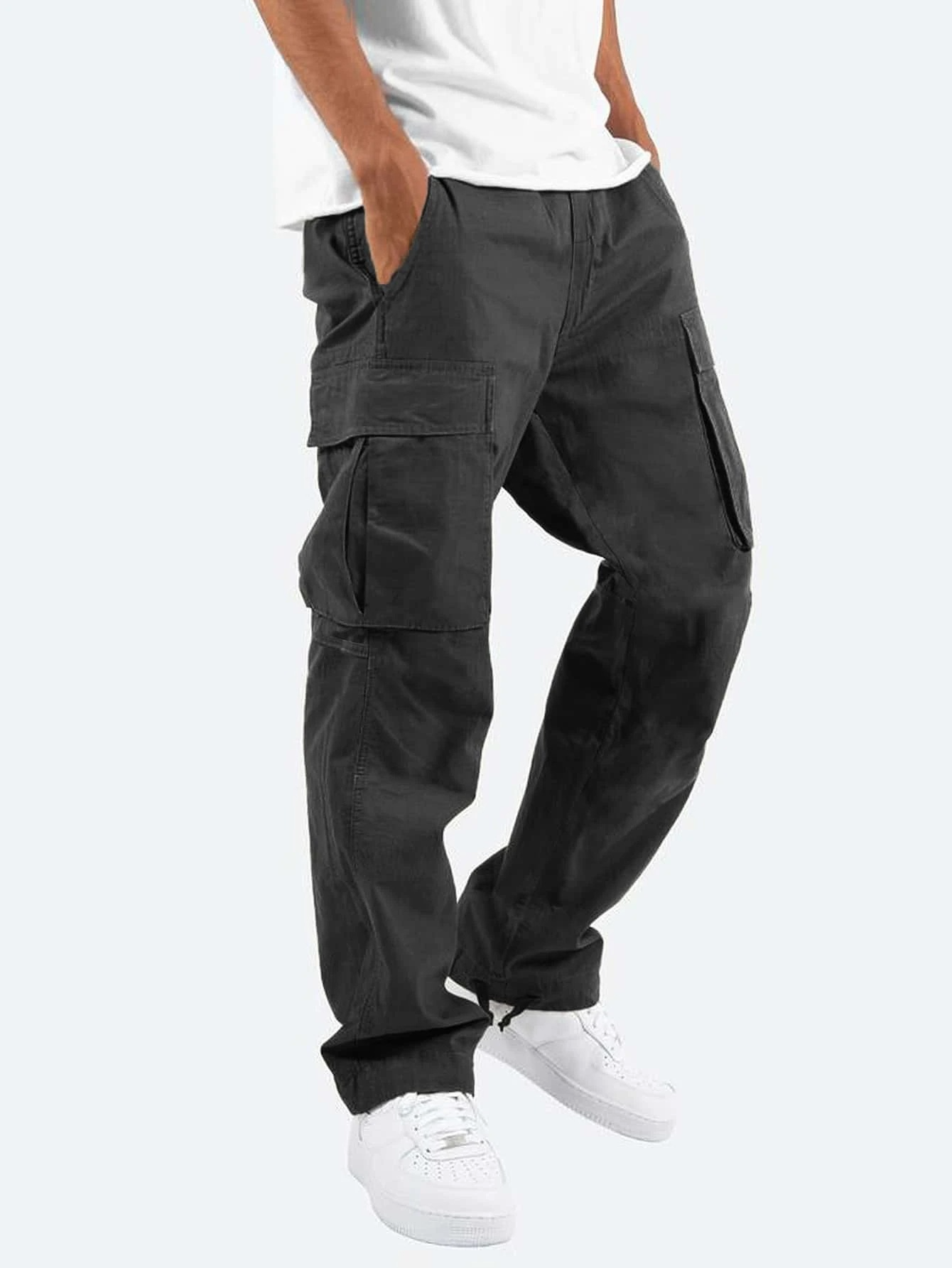 UtilityFlex | Men’s Relaxed Fit Cargo Pants with Multi-Pocket Design 0