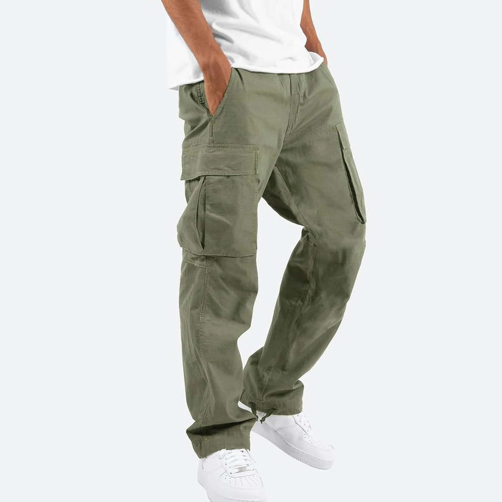UtilityFlex | Men’s Relaxed Fit Cargo Pants with Multi-Pocket Design 3