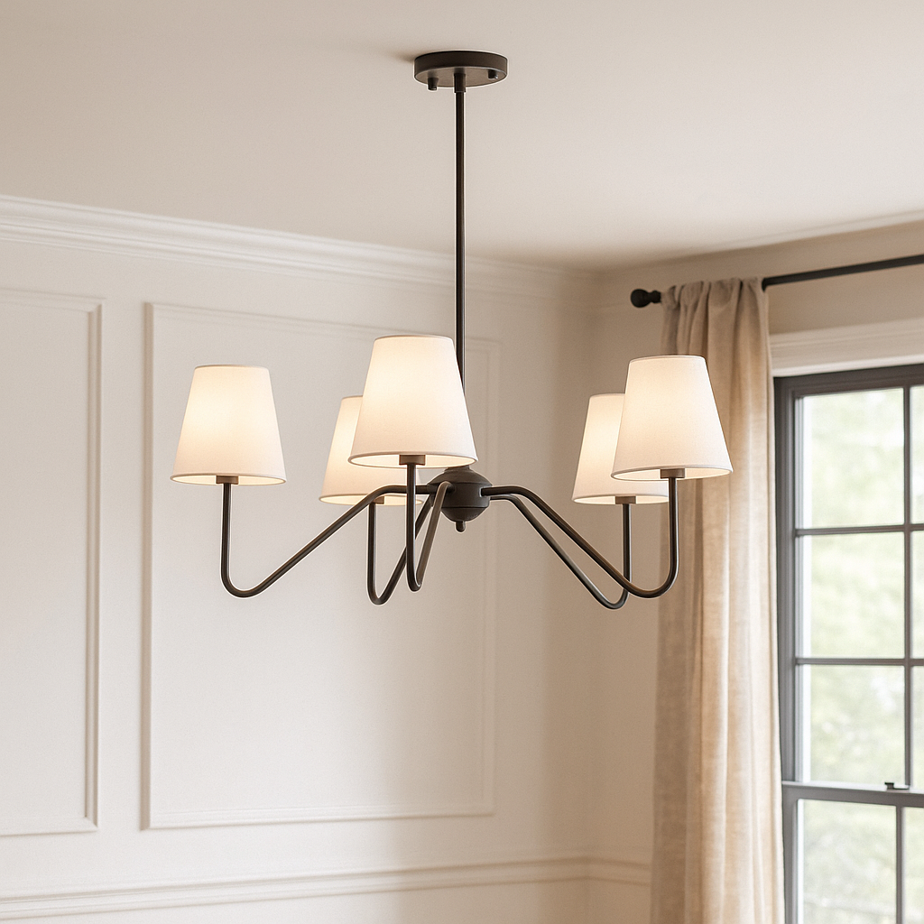 Valenor | Minimalist Silk Chandelier for Bedroom Spaces 2