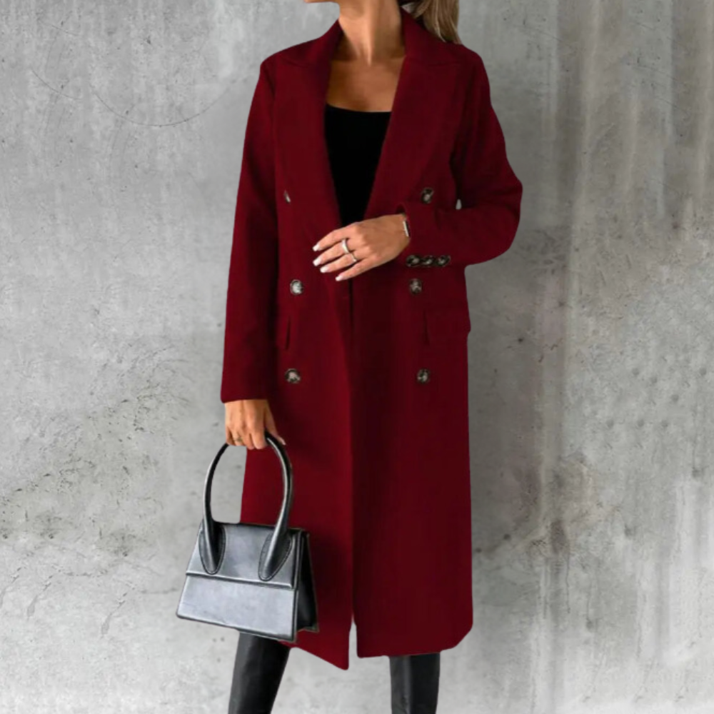 Valeria | Elegant Women's Long Trench Coat with Timeless Comfort 5