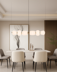 Vareli | Minimalist Bar Pendant Lamp White Glass 2