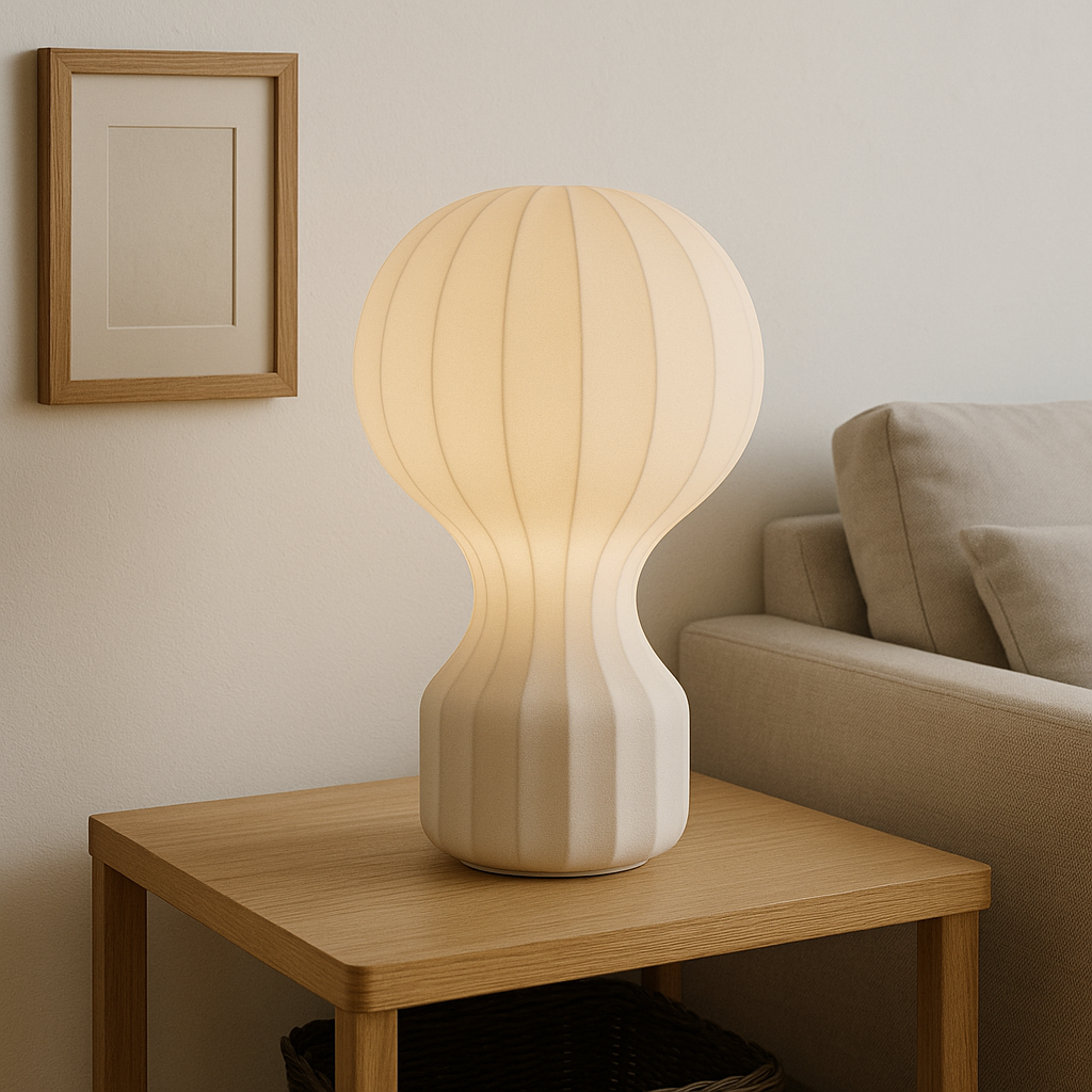 Velith | Modern Japanese Style Wabi Sabi Silk Table Lamp 2