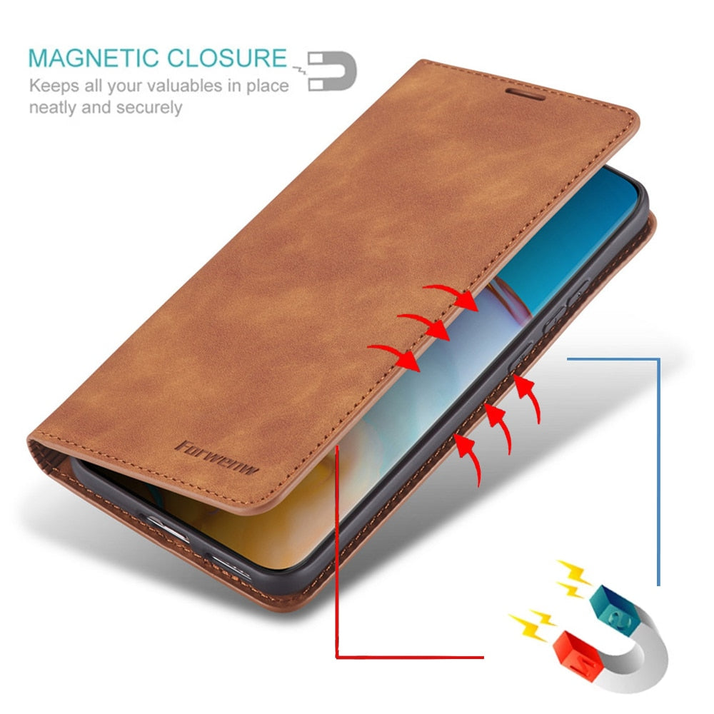 VelvGuard | Magnetic Leather Huawei Case for Modern, Durable Style 2