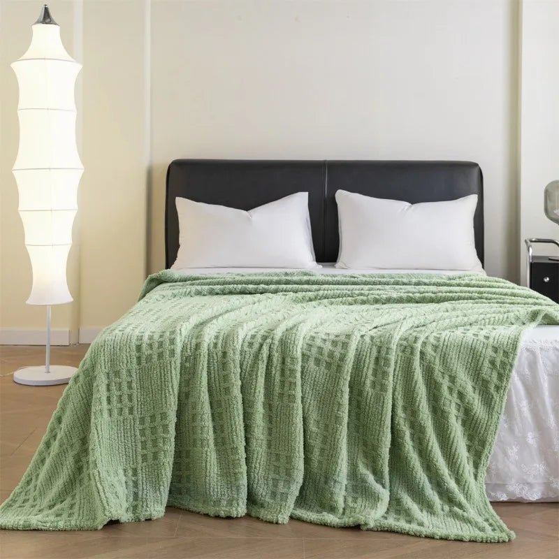 VelvetNest | Luxurious Soft Thick Waffle Jacquard Blanket 2