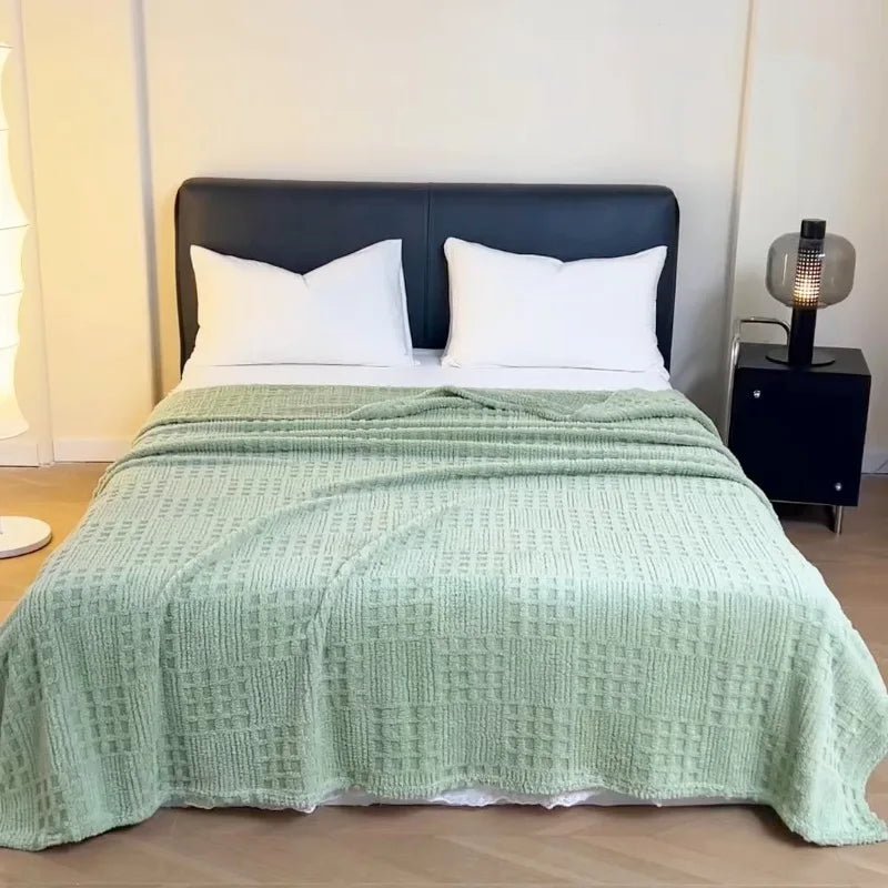 VelvetNest | Luxurious Soft Thick Waffle Jacquard Blanket 3