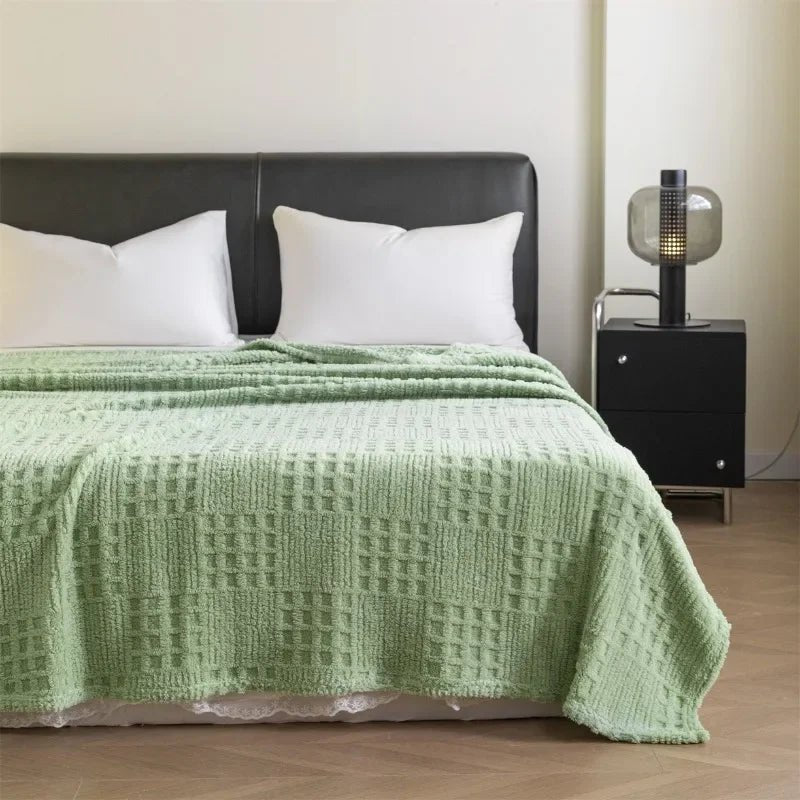 VelvetNest | Luxurious Soft Thick Waffle Jacquard Blanket 4