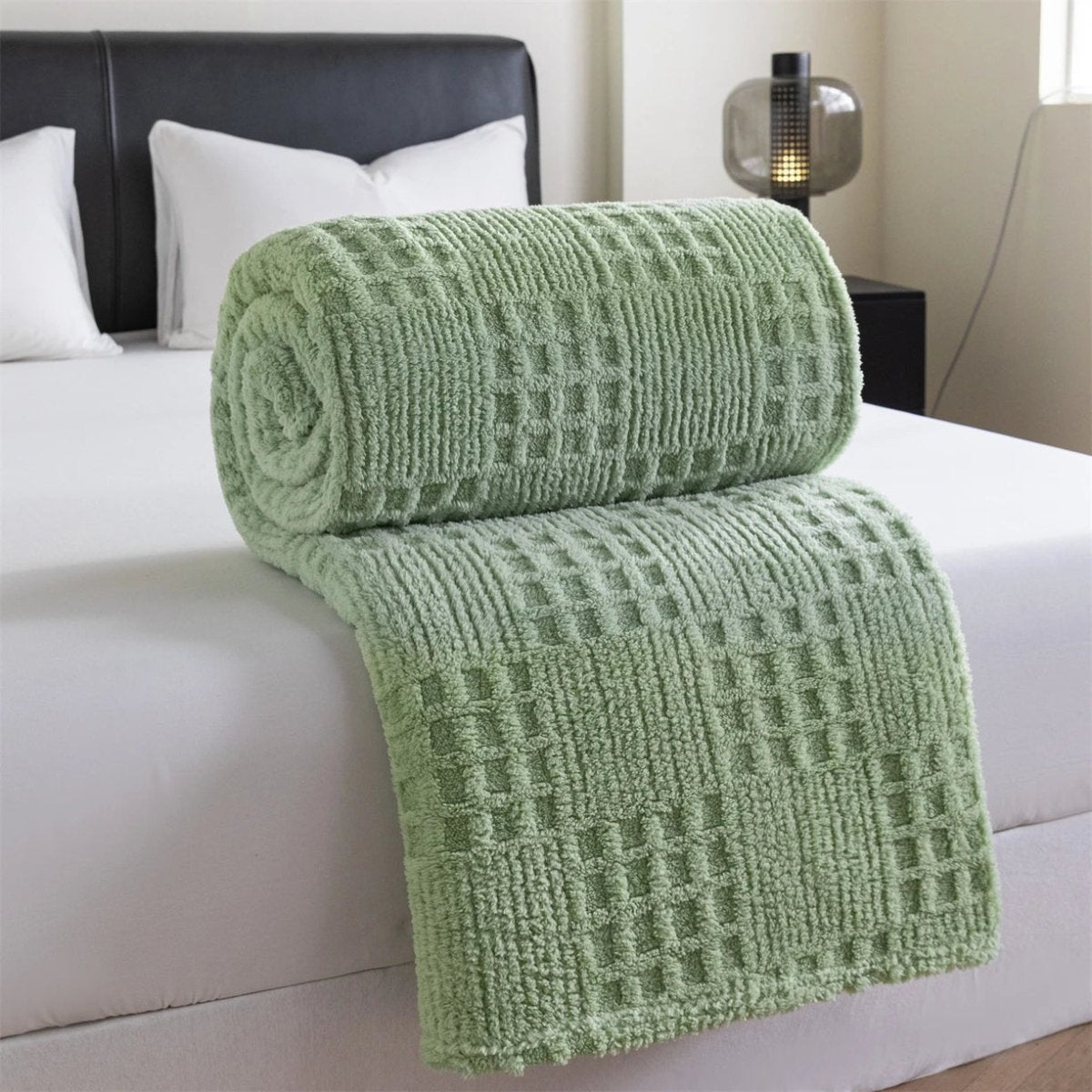 VelvetNest | Luxurious Soft Thick Waffle Jacquard Blanket 6
