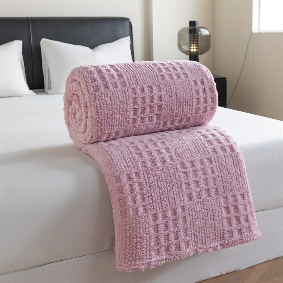 VelvetNest | Luxurious Soft Thick Waffle Jacquard Blanket 7