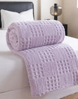 VelvetNest | Luxurious Soft Thick Waffle Jacquard Blanket 9