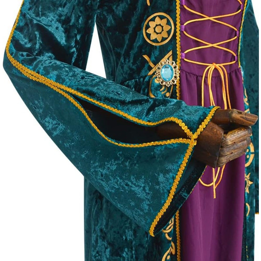 Velvet Long Sleeve Halloween Hocus Pocus Costume Dress | Maxi 2