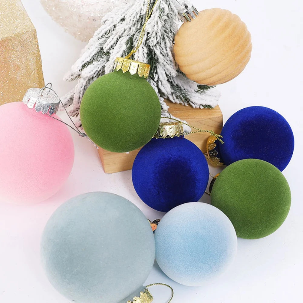 Velvet Ornaments | Flocked Christmas Ball 1