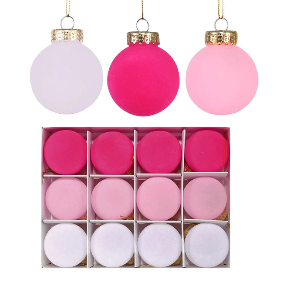 Velvet Ornaments | Flocked Christmas Ball 3