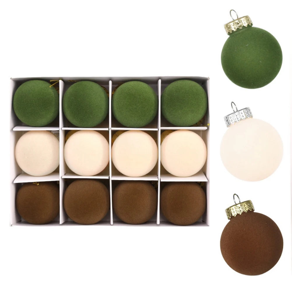 Velvet Ornaments | Flocked Christmas Ball 4