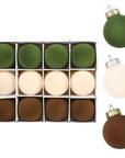 Velvet Ornaments | Flocked Christmas Ball 4