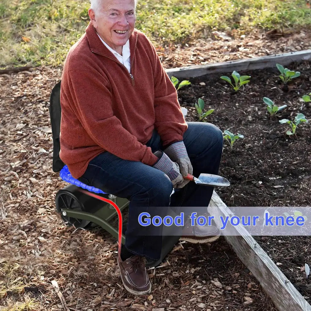 VerdantEase | Ergonomic Adjustable Gardening Chair with 360° Rotation 5