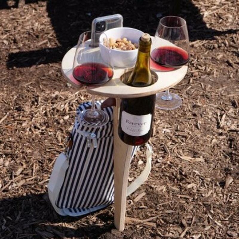 VinoTable | Elegant Portable Folding Outdoor Wine Table 5