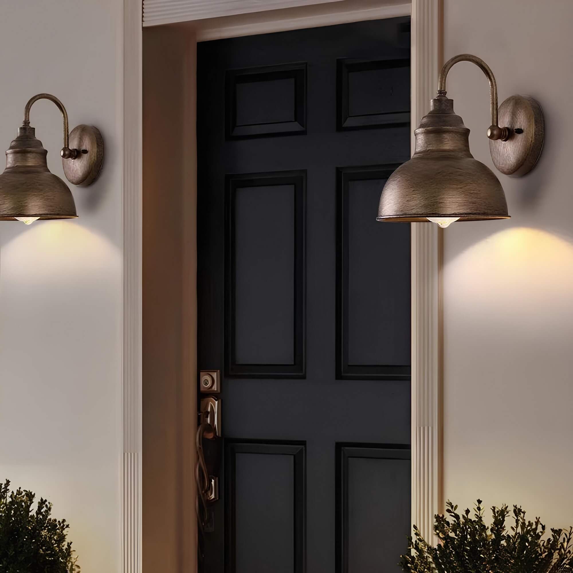 Vintage-Style Outdoor Wall Lantern - Rust-Resistant Exterior Wall Light for Patios and Gardens 2