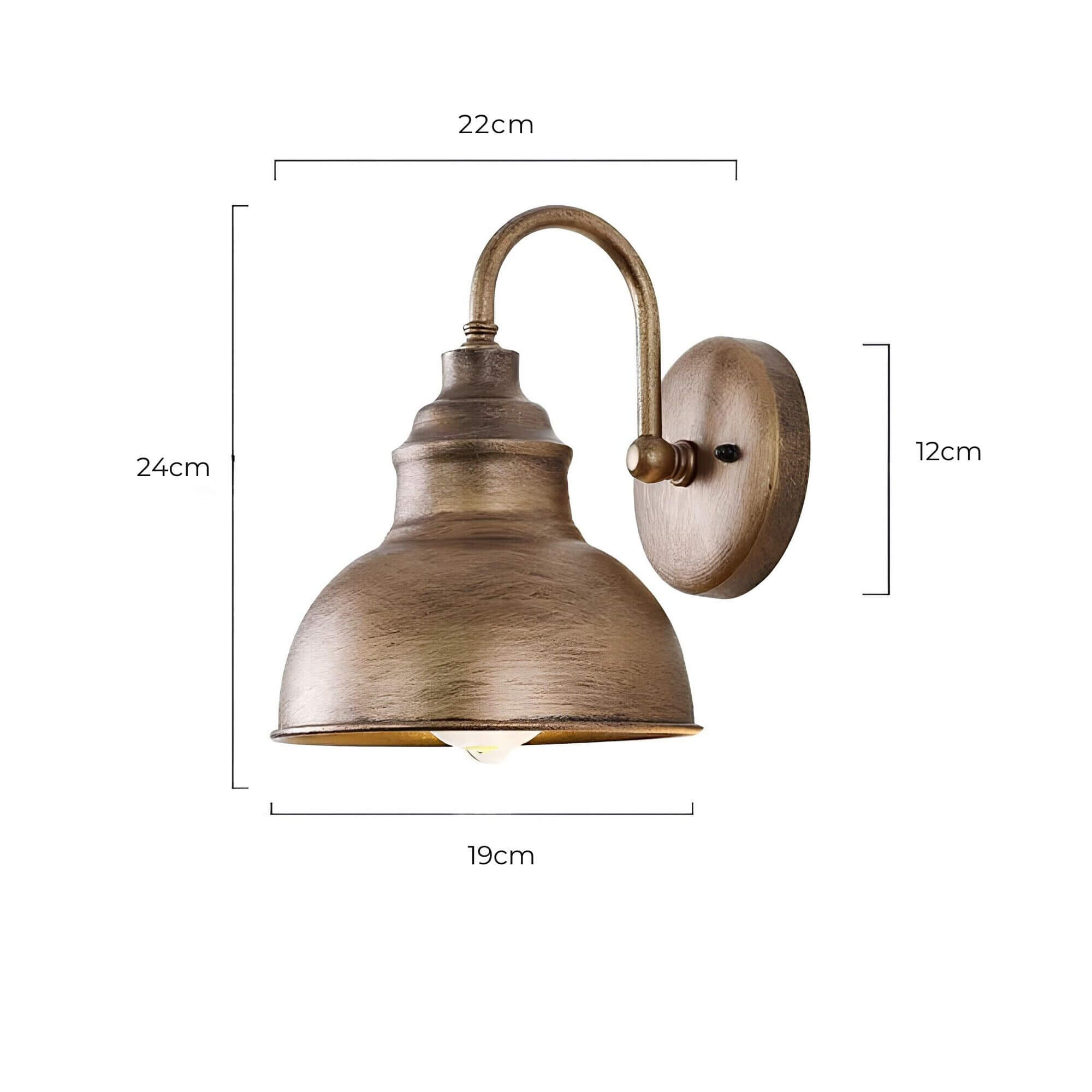 Vintage-Style Outdoor Wall Lantern - Rust-Resistant Exterior Wall Light for Patios and Gardens 6