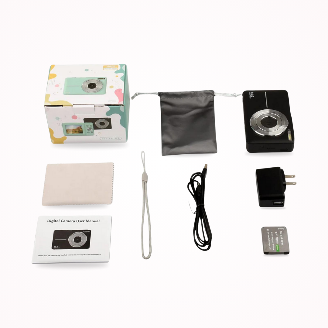 Vintage Digital Camera with 1080p Video Recording – Lightweight and Portable Retro Photography Camera 2