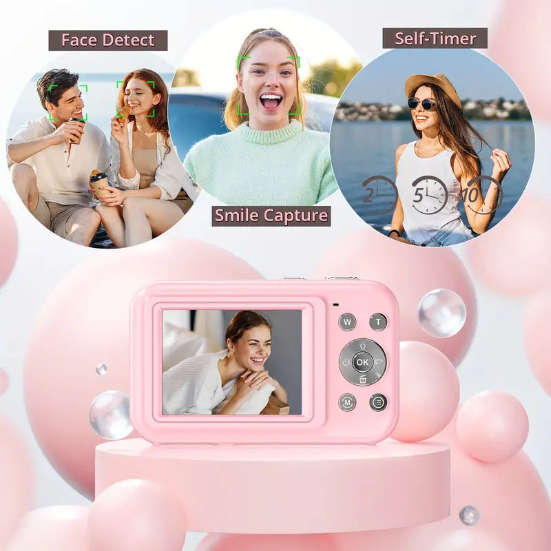 Vintage Digital Camera with 1080p Video Recording – Lightweight and Portable Retro Photography Camera 5