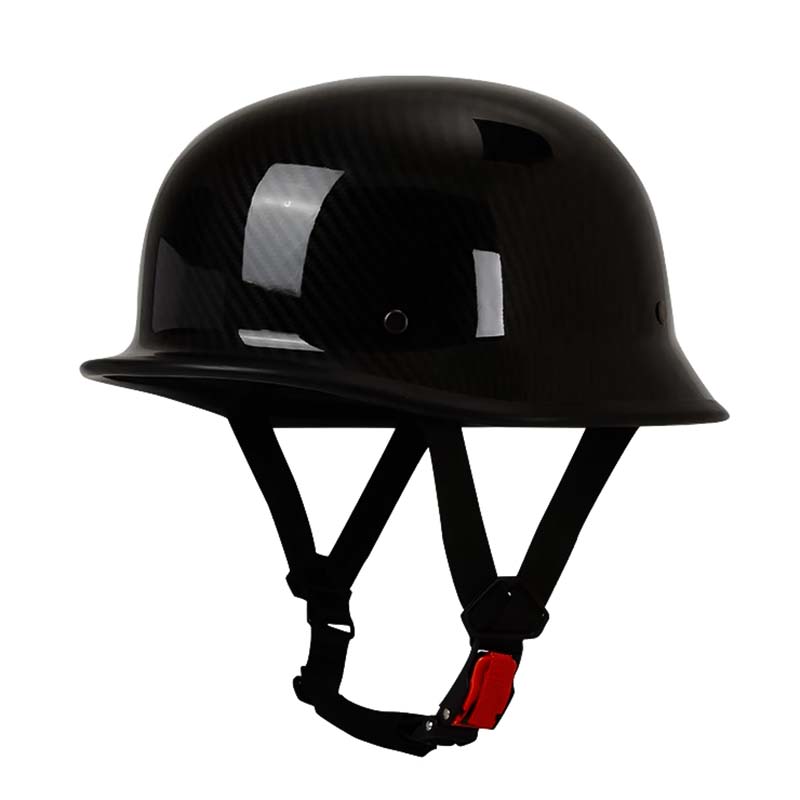 Vintage Half Face Motorcycle Helmet – ECE and DOT Approved, Removable Liner, Lightweight ABS, Enhanced Airflow, Quick-Release Buckle 0