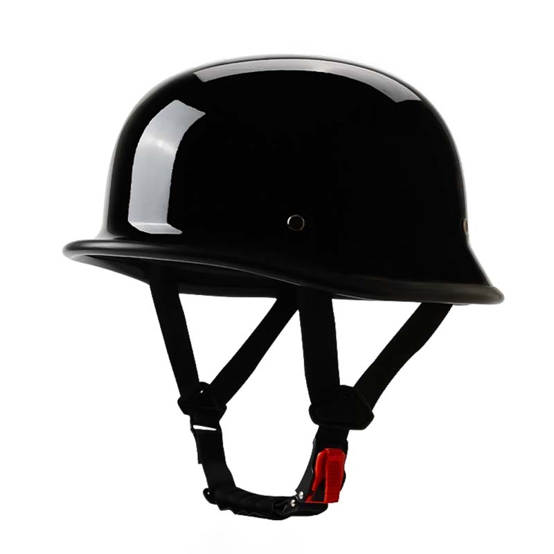Vintage Half Face Motorcycle Helmet – ECE and DOT Approved, Removable Liner, Lightweight ABS, Enhanced Airflow, Quick-Release Buckle 1
