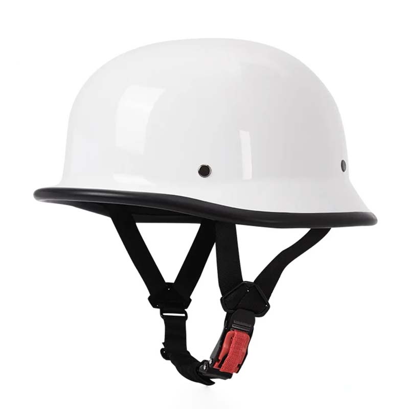 Vintage Half Face Motorcycle Helmet – ECE and DOT Approved, Removable Liner, Lightweight ABS, Enhanced Airflow, Quick-Release Buckle 5