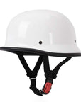 Vintage Half Face Motorcycle Helmet – ECE and DOT Approved, Removable Liner, Lightweight ABS, Enhanced Airflow, Quick-Release Buckle 5