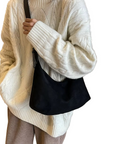 Vintage Suede Crescent Handbag – Elegant Crossbody Bag for Women, Versatile Purses for Everyday Use 0